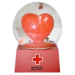 Personalized Heart Shaped Stock Snow Globes!