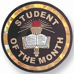 Custom Engraved High School Student of the Month Emblems and Seals!
