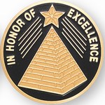 Custom Engraved In Honor of Excellence Emblems and Seals!