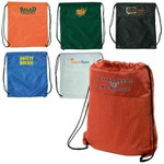 Custom Imprinted Jersey Drawstring Backpacks!