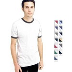 Custom Imprinted American Apparel Fine Jersey S/S Ringer T-Shirts For Men!
