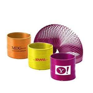 Large Custom Color Metal Slinkys, Custom Made With Your Logo!