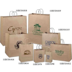Large Environmentally Friendly Paper Bags, Custom Made With Your Logo!