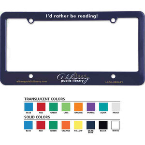 License Plate Holders, Custom Imprinted With Your Logo!