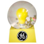 Custom Printed Light Bulb Shaped Stock Snow Globes!