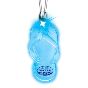 Light Up Flip Flop Necklaces, Custom Imprinted With Your Logo!