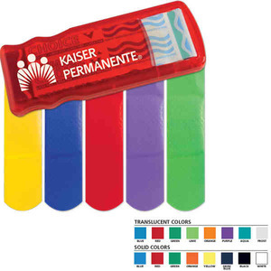 Made in the USA Bandage Dispensers With Color Bandages, Custom Imprinted With Your Logo!