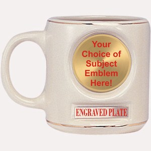 Emblem Mugs, Custom Engraved With Your Logo!