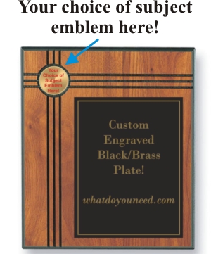Emblem Plaques, Custom Engraved With Your Logo!