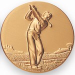 Custom Engraved Male Golf Player Emblems and Seals!