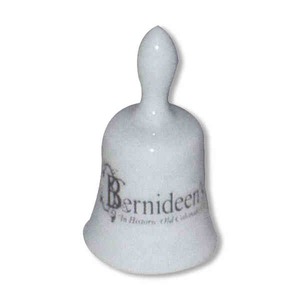 Miniature Ceramic Porcelain Bells, Custom Imprinted With Your Logo!