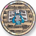 Custom Engraved Music Lyre Award Emblems and Seals!