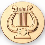 Custom Engraved Music Lyre Emblems and Seals!