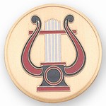 Custom Engraved Music Lyre Symbol Emblems and Seals!
