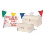 Custom Decorated Natural Pine Treasure Chests!