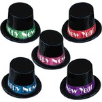 Custom Imprinted New Years Holiday Top Hats!