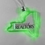 Custom Decorated New York State Shaped Lighted Necklaces!