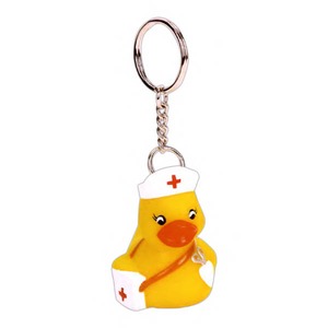 Nurse Rubber Duck Keychains, Personalized With Your Logo!