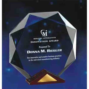 Octagon Shaped Awards, Personalized With Your Logo!