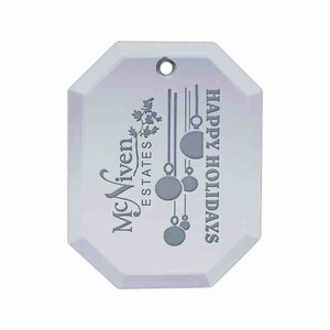 Octagon Shaped Christmas Ornaments, Personalized With Your Logo!