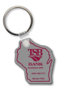 Ohio State Shaped Key Tags, Custom Imprinted With Your Logo!