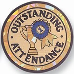 Custom Engraved Outstanding Attendance Emblems and Seals!