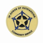 Custom Engraved Outstanding Community Service Emblems and Seals!