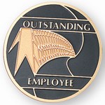 Custom Engraved Outstanding Employee Emblems and Seals!