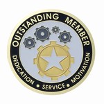 Custom Engraved Outstanding Member Emblems and Seals!