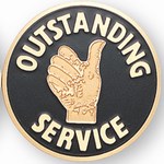 Custom Engraved Outstanding Service Emblems and Seals!