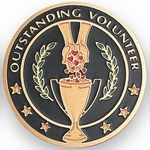 Custom Engraved Outstanding Volunteer Emblems and Seals!