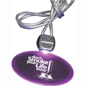 Oval Shaped Glowing Necklaces, Custom Made With Your Logo!