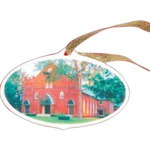 Custom Made Oval Shaped Porcelain Ornaments!