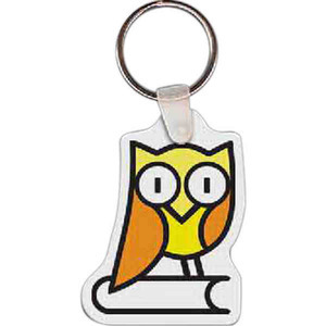 Custom Printed Owl Bird Shaped Keytags