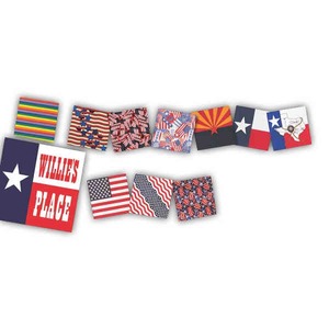 Patriotic Handkerchiefs, Custom Imprinted With Your Logo!