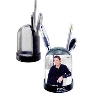 Pencil Cup Snow Globes, Custom Imprinted With Your Logo!