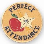 Custom Engraved Perfect Attendance Emblems and Seals!