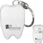 Personalized Mini Tooth Dental Floss Keychains!