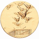Custom Engraved Pigeons Flying Emblems and Seals!