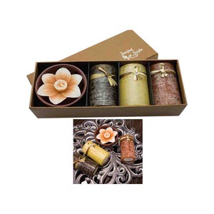 Pillar Gift Box Candles, Custom Imprinted With Your Logo!