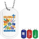 Custom Imprinted Plastic Dog Tags!