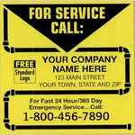 Custom Printed Plumbing Service Design Labels!