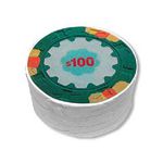 Custom Printed Poker Chip Shaped Compressed T-Shirts!