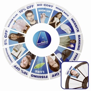 Prize Wheels, Custom Imprinted With Your Logo!