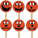 Custom Decorated Pumpkin Halloween Fan Masks!