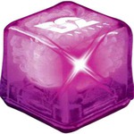 Custom Decorated Purple Cool Gel Light Up Ice Cubes!