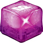 Custom Decorated Purple Cool Gel Light Up Ice Cubes