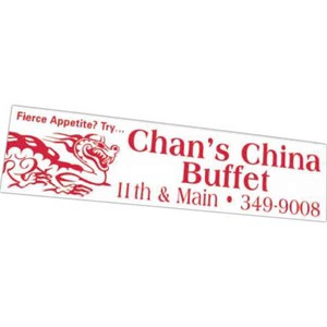 Rectangle Shaped Bumper Stickers, Custom Made With Your Logo!