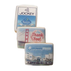 Rectangular Iced Shortbread Cookies, Custom Imprinted With Your Logo!