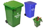 Custom Printed Recycling Bin Pen Holders!